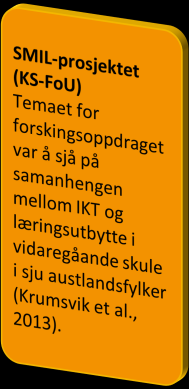 IKT og læringsutbyte i vidaregåande opplæring Loen, 21. oktober 2013 Rune Johan Krumsvik Professor, dr.