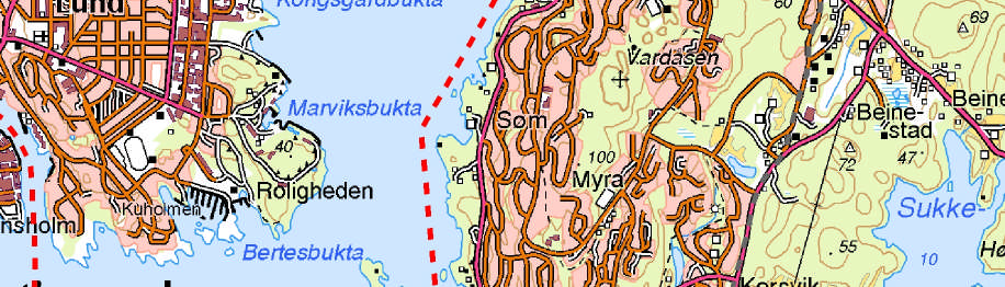 Side 31 av 45 nordvest for Myrvoll. Ut over dette er det ikke registrert noen vernede eller verneverdige kulturminner innenfor traseens byggeforbudsbelte.