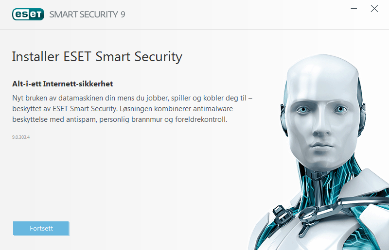 Installasjon Sette i gang installasjonen Gjør ett av følgende for å starte installasjonsveiviseren: ESET Smart Security inneholder komponenter som kan komme i konflikt med annen virusbeskyttelses-