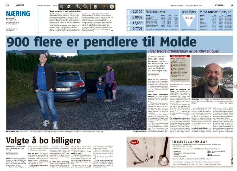 Byene i Møre og Romsdal preges også av at folk etablerer seg i nabokommuner og pendler til