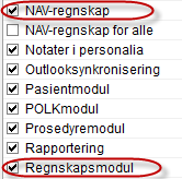 1.3 Regnskap for konsultasjoner En liten innstilling det kan være greit å være klar over er «Betaling av konsultasjoner er satt til». Her må standard regnskapet til virksomheten være angitt.