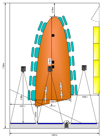 3D vegg Glassvegg med skyvedør 8 cuber and Operations Concept Petec/Drilling OPC