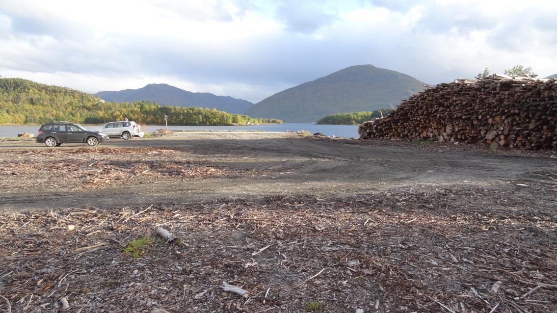 Hohjem tømmerkai Skodje Allskog er eier Masseutskifting og asfaltering Totalkostnad ca 3,5 mill kr.
