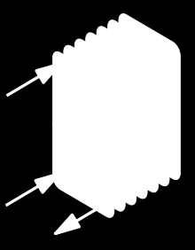 Kondensatoren og fordamperen er varmevekslere hvor energien overføres mellom fluidene uten at de er i kontakt med hverandre.