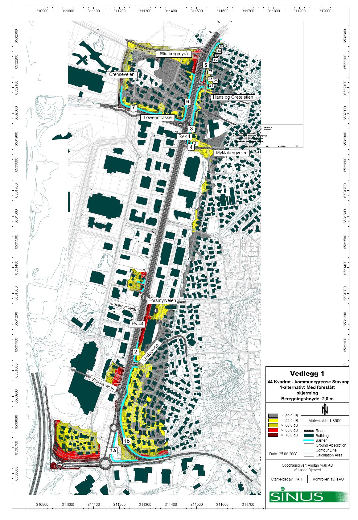 Endret reguleringsplan for del av Lura nord mellom Kvadrat og Løwenstrasse Plan 2007 110 62 forbindelse er Sinus AS bedt om å foreta en vurdering av