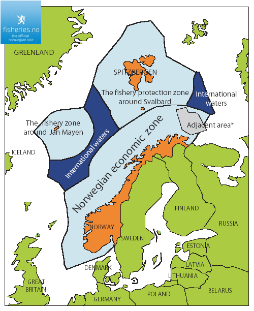 Geografisk ansvarsområde Norsk territorium Land (også innland) Territorialfarvann til 12 nm Norsk økonomisk sone 200 nm/ grensene Svalbard