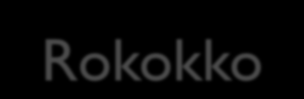 Rokokko I Europa ca. 1730-1770 I Norge: Ca. 1750-1780. Rokokko (av fransk rocaille, «kunstig oppbygget klippe eller grotte ). Rokokkoen preges av usymmetriske, naturalistiske motiver, bl.a. blomstermotiver.