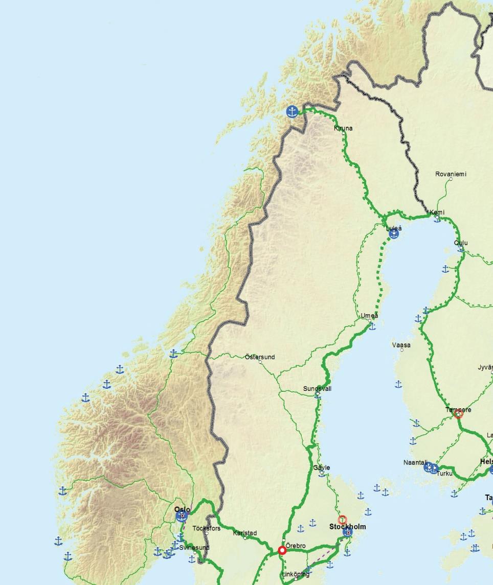 www.portofnarvik.com NARVIK HAVN EN DEL AV EUS TRANSPORTNETTVERK EU har presentert sine 27 viktigste transportkorridorer (TEN-T) Oslo og Narvik Havn er TEN-T s «Core Ports» i Norge!