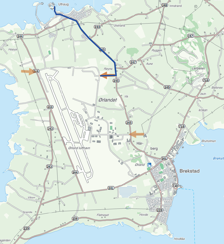 4 Transport over Uthaug Djupvannskai Fergekaia har begrenset lastekapasitet, og aktuell transport kan være tilslagsmidler til betongproduksjonen, dvs sand og sement, samt bitumen til asfalt.