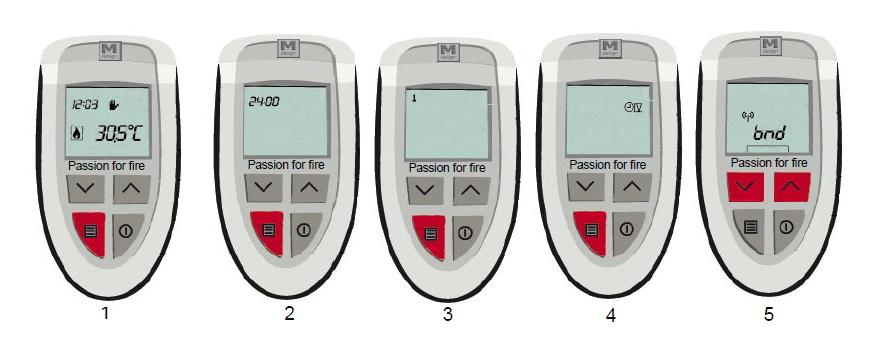 Synkronisere fjernkontroll Hvis peis eller fjernkontroll har blitt skiftet ut, må synkroniseringen gjøres manuelt. Ta strømmen fra peisen og batteriene fra fjernkontrollen og sett det tilbake igjen.