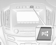 Kjøring og bruk 185 Parkeringsassistentvisningen i displayet kan skjules av bilmeldinger med høyere prioritet.