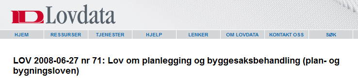 Plan og bygningsloven 11-7. Arealformål i kommuneplanens arealdel 5.Landbruks-, natur- og friluftsformål samt reindrift.