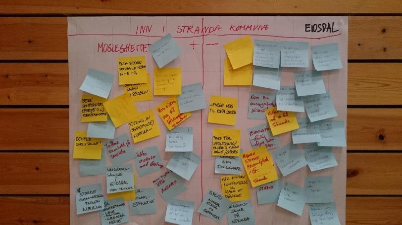 I bygdemøtet vart det nytta ein type SWOT analyse, der møtelyden fekk høve til å kome med synspunkt knytt til styrkjer og svakheiter ved dagens situasjon og tilknyting til Norddal kommune, og