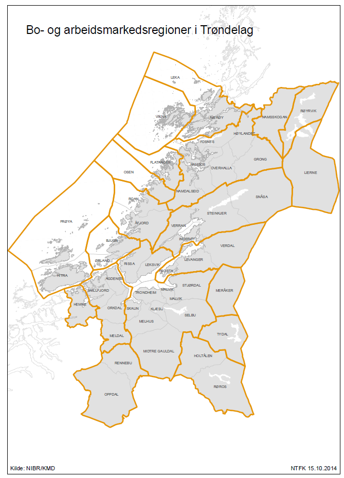 BA-regioner Inndelingen av kommunene i Boog arbeidsmarkedsregioner (BA-regioner), er utarbeidet av Norsk institutt for by- og regionforskning, på oppdrag fra KMD.