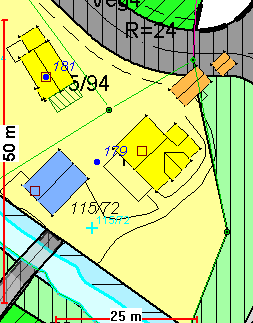 1.2 Planstatus og eiendomsgrense Eiendommen 115/94 ligger innenfor reguleringsplanen for Del av Jonsrud. Nedenfor følger utdrag fra planbestemmelsene og utsnitt fra reguleringsplankartet.