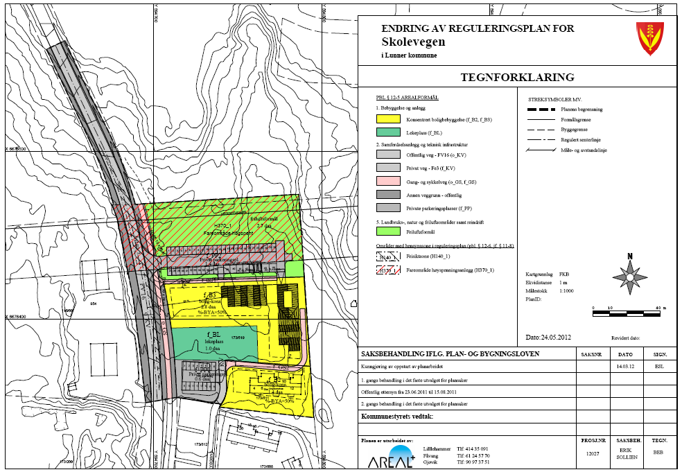 Nedenfor vises foreslått plankart. 2. VURDERING/DRØFTING: Det planlegges 12 nye omsorgsleiligheter og 8 barneboliger.