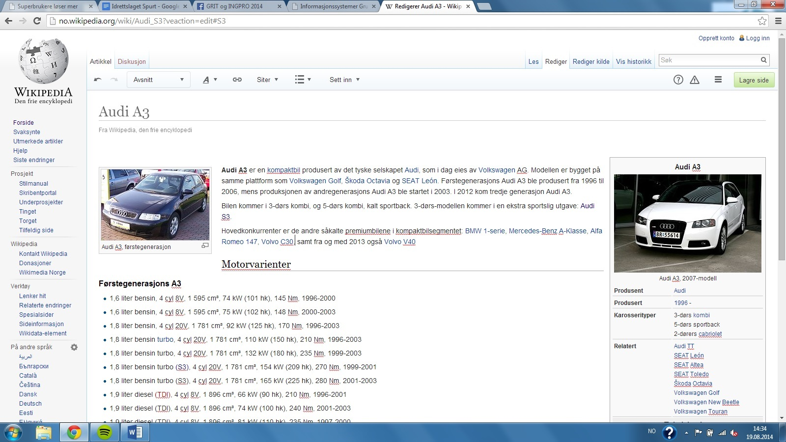 Oppgave9) Wikipedia bidrag.