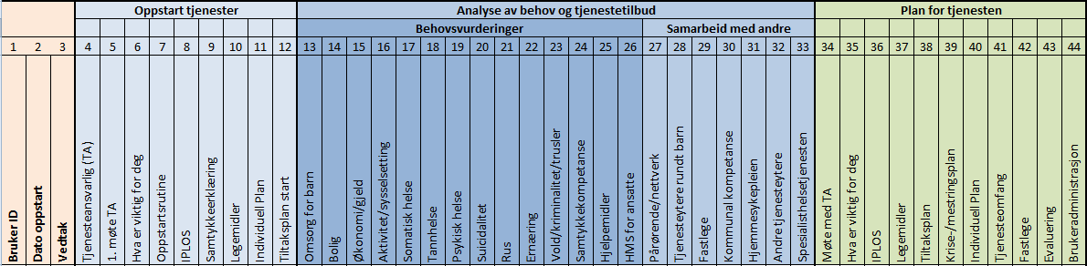 hadde definert behandlingslinje, pasientforløp og behandlingsforløp. Mange begreper var dermed i bruk om omtrent det samme.