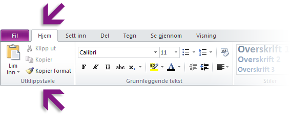 Slik kommer du i gang med OneNote 2010 Hvis du har brukt Microsoft OneNote lenge, vil du helt klart lure på hvor du finner kommandoer og verktøylinjeknapper i OneNote 2010.