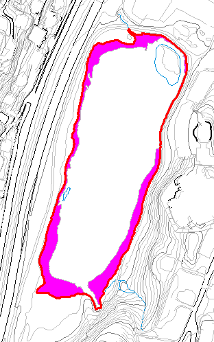 7.. Flom Planområdet ligger i det historiske elveleiet for Fjøsangervassdraget Det meste av vannføringen i dette vassdraget er ledet utenom planområde i tunell.