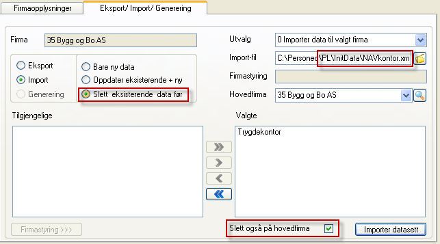 2.6 Oppdatering NAV-kontor Xml-filen med NAV-kontor er oppdatert med adresse, telefon og mailadresse.