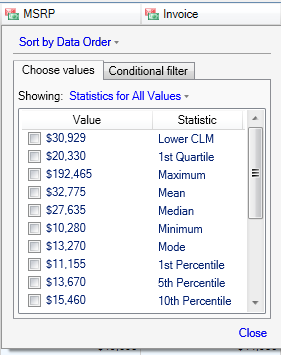 8 DATA EXPLORATION STATISTIKK FOR NUMERISKE VERDIER Hvis det er