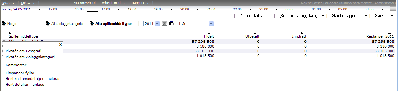 31. RESTANSELISTER Restanselister ligger som en del av ledelsesrapportering.