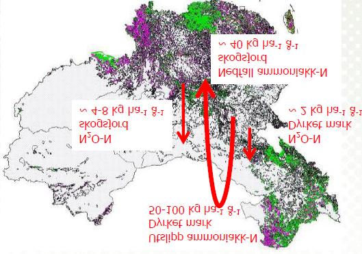 N 2 O emissions from nitrogen-saturated forest throughout China.