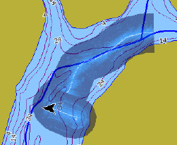 ¼¼ Tips: Er det flere enn ett StructureMap kart av det samme området på samme SD kort, vil kartene overlappe hverandre på skjermen.