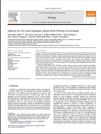 Energy sources in the South - H 2 -delivery Hamburg Hydrogen Electricity Natural gas CO 2 GH