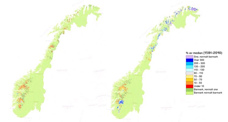 kraftverksområdene gjennom de siste tre årene, slikt