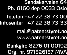 Oslo Patentkontor AS Postboks 7007 Majorstuen 0306 Oslo Oslo, 2012.02.02 Overprøvingsnr.: TMADM0000065 Deres ref.: V11-0627-ML/ML Varemerke: (figurmerke) Registreringsnr.: 255424 Sønadsnr.