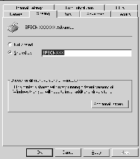 På en Windows XP/000 skriverserver Klikk Additional