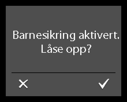 DEVIreg Touch Et låssymbol vises hvis du trykker på displayet. Låse opp displayet 1.