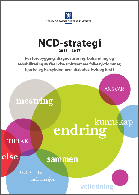 NCD-strategien WHO og Norges mål: Redusere ikkje-smittsame sjukdommar med 25% innan år 2025.