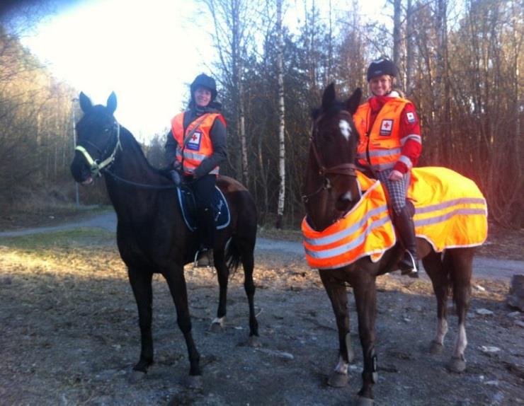 På søk fra hesteryggen I Bamle i Telemark ble det denne måneden for første gang prøvd ut hest som ressurs på leteaksjoner. Det var en suksess.
