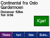 Hvor skal du 4. Slik redigerer du ruten: Trykk på Endre navn. Skriv inn et nytt navn, og trykk på Fullført.