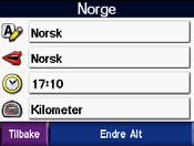 Tilpasse zūmo-enheten Gjenopprett gjenoppretter standard kartinnstillinger. Endre systeminnstillingene Trykk på > System. GPS-modus aktiverer og deaktiverer GPS og WAAS/EGNOS.