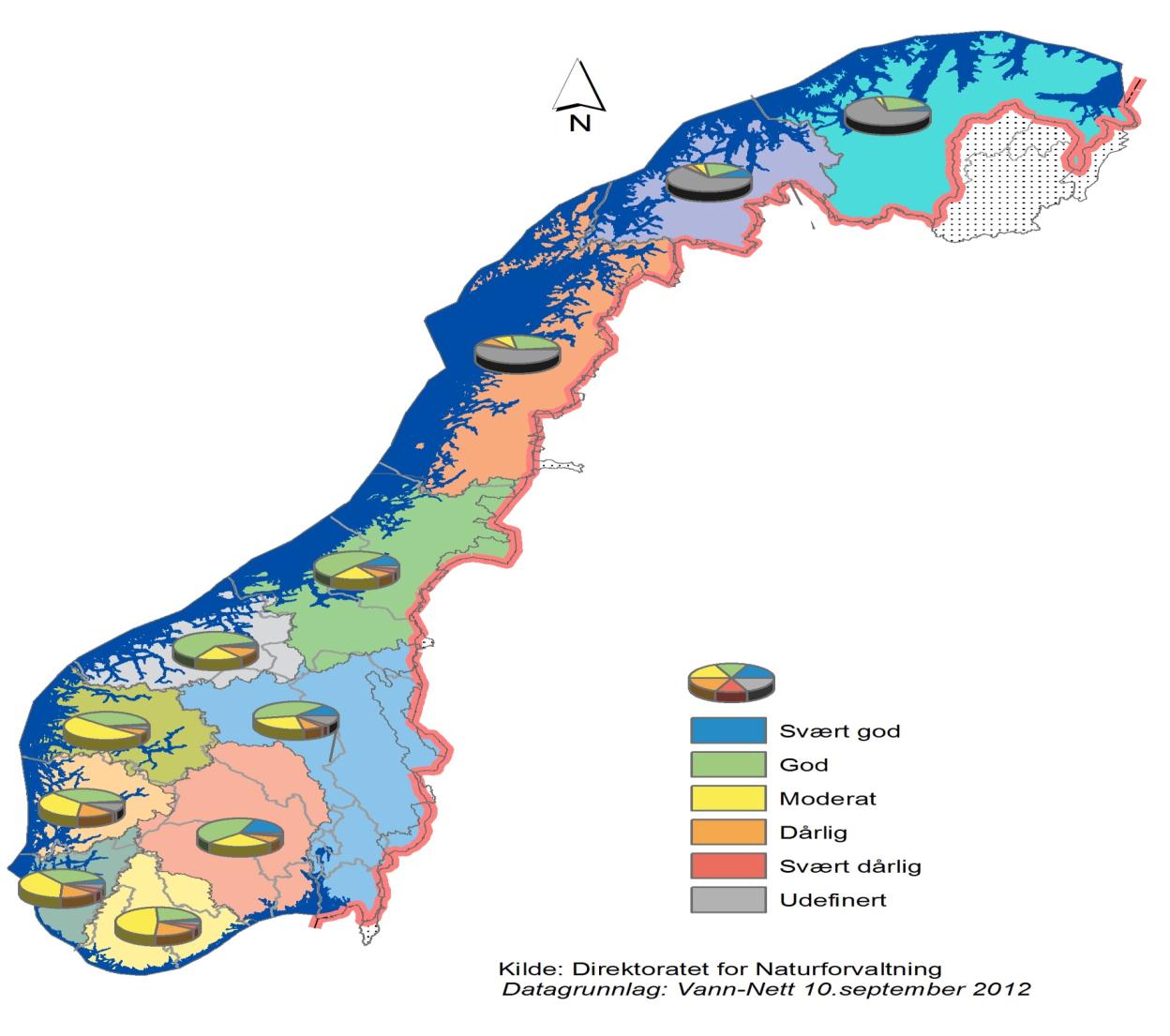 Foreløpig miljøtilstandsvurdering Svært god (overvåkingsdata) Svært god (faglig vurdering)* God (overvåkingsdata) God (faglig vurdering)* Moderat (overvåkingsdata) Moderat (faglig vurdering)* Dårlig