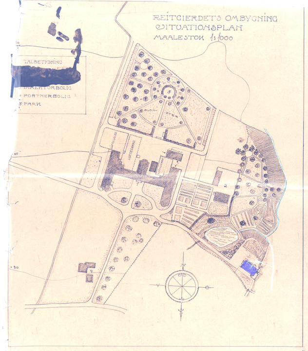 KOMPLEKS 9900159 St. Olavs Hospital psykisk helsevern avd. Brøset Den gamle overlegeboligen sett fra nordvest.