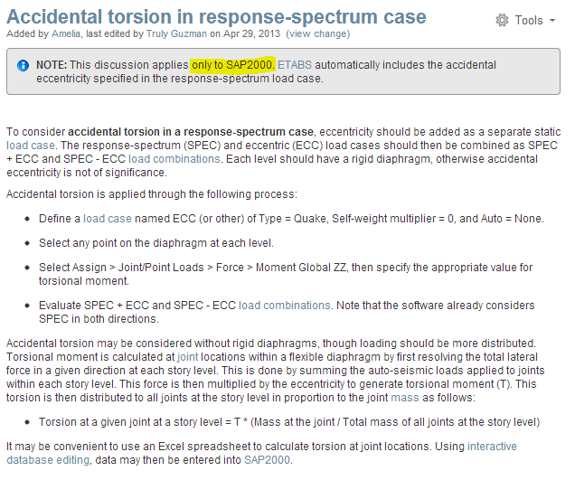 Vedlegg 12 Torsjon i SAP2000 Torsjon/Utilsiktet eksentrisitet Kilde: