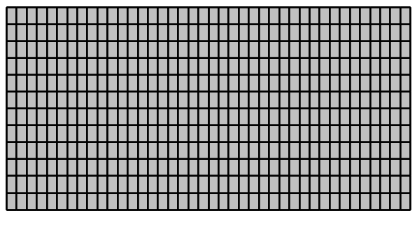8.5.2 Meshing Skivene består av fire deler. Hver del er meshet til 10x12 rektangler. Meshing linjer er plassert over bjelker for å få samvirke mellom underliggende bjelker og skive.