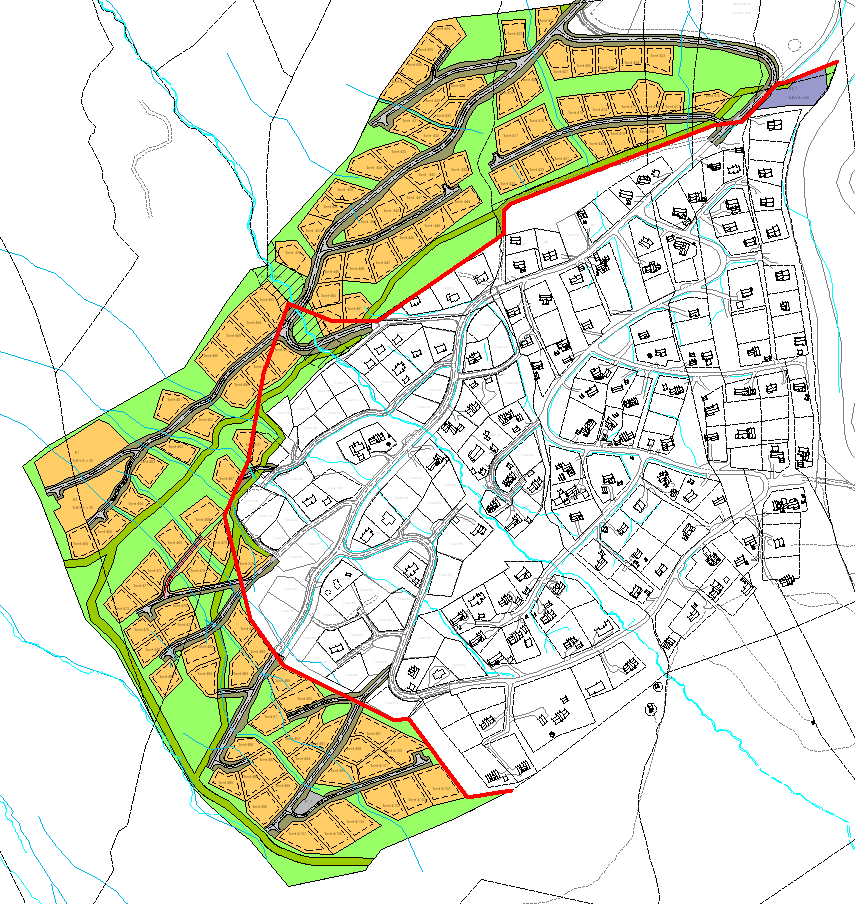 Reguleringsplanen støter inntil eksisterende reguleringsplaner og går i noen områder inn på eksisterende planer og gir en reguleringsendring på disse. Hummelfjell Hyttegrend I berøres helt nordøst.