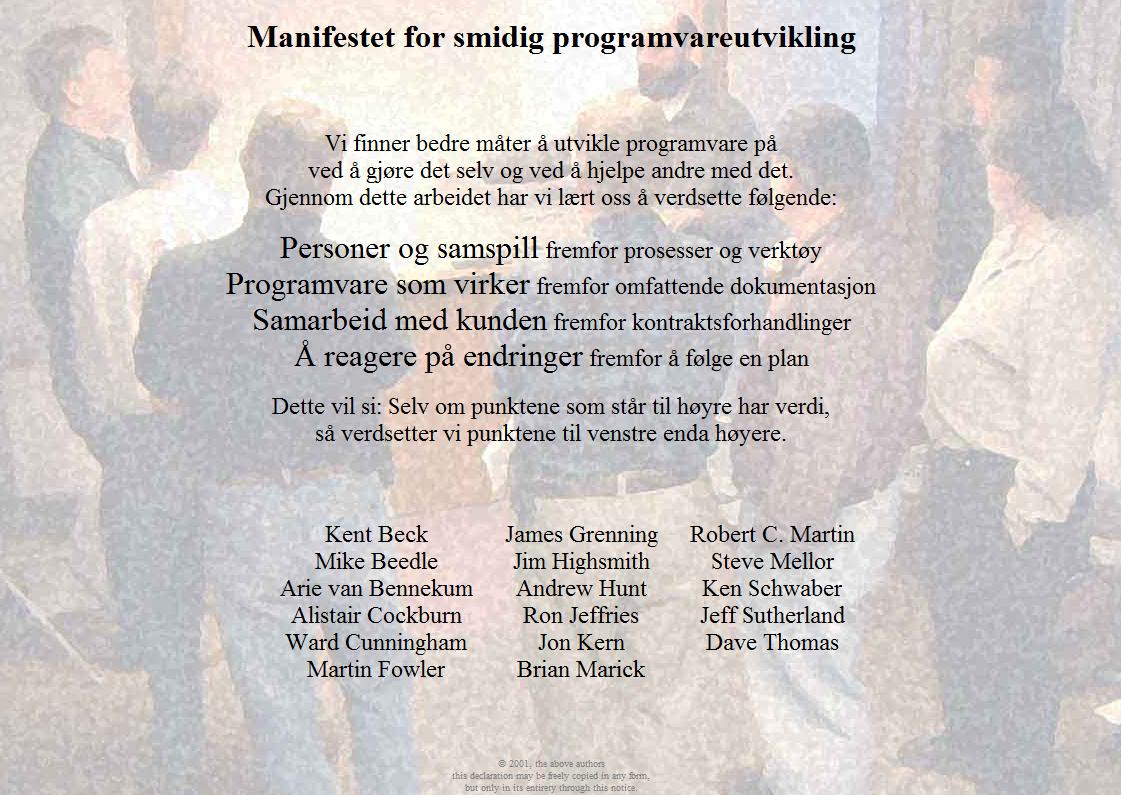 Smidige kontrakter Trenger man kontrakter i et smidig prosjekt hvor alt skal være basert på tillit?