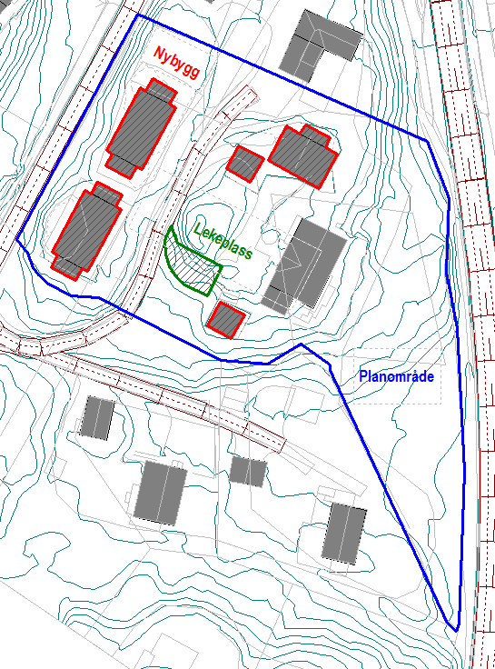 Innledning Det arbeides med en reguleringsplan for oppføring av 2 tomannsboliger med 2 etasjer i hver blokk, samt 1 enebolig. Prosjektet planlegges på Gnr./Bnr. 428/204 i Ryllikveien, Arendal kommune.