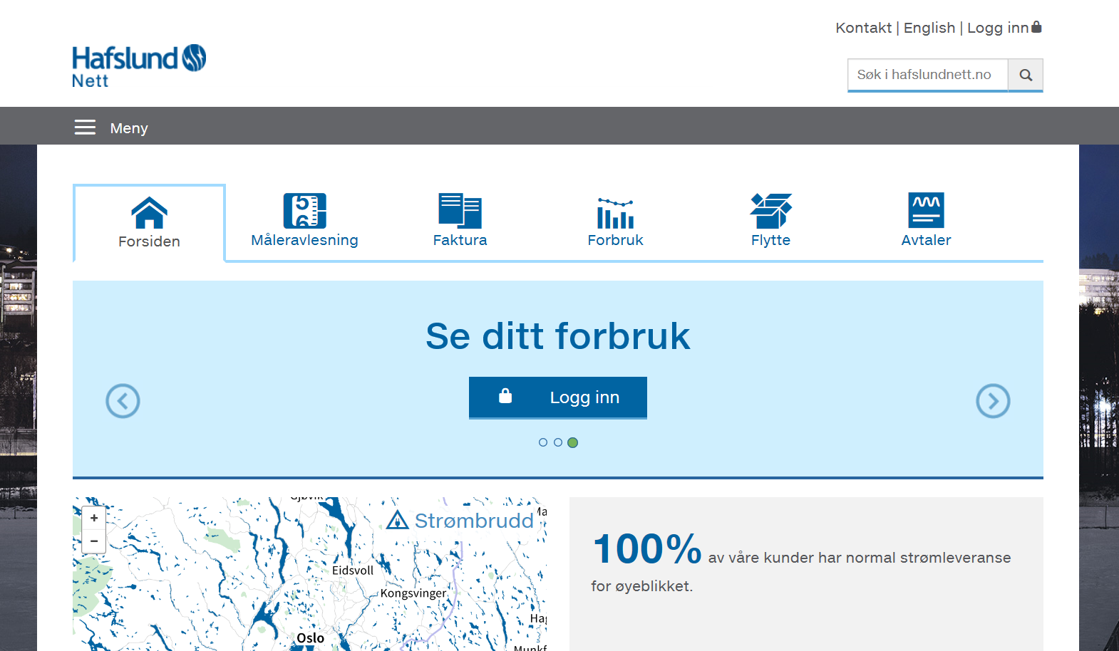 Oppgradert webside