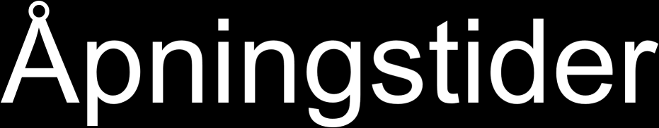 Mandag: 12.00-19.00 Tirsdag: 10.00-19.00 Onsdag: 10.00-19.00 Torsdag: 10.00-15.