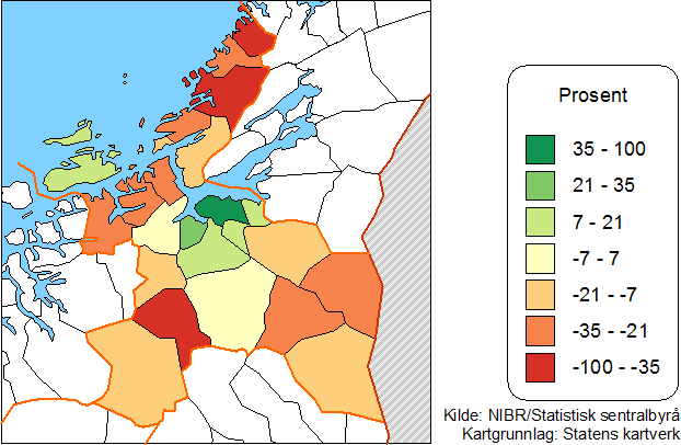 Flytting og flyttebalanser Flyttegevinster og flyttetap i perioden