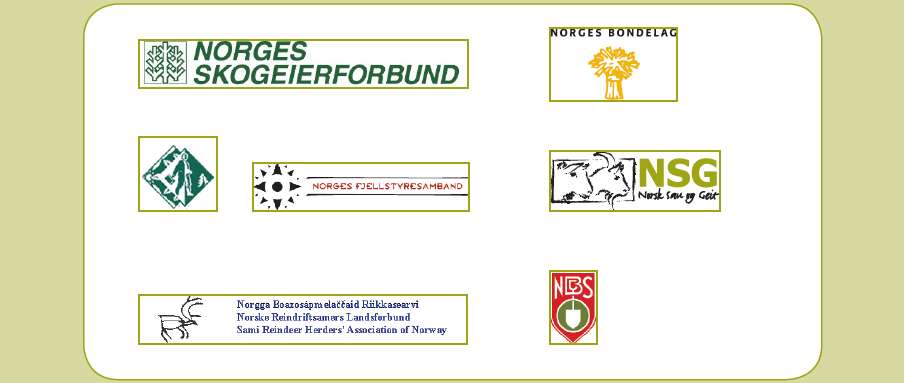 Norske Reindriftssamers Landsforbund, Norsk Sau og Geit, Norsk Bonde- og Småbrukarlag, og