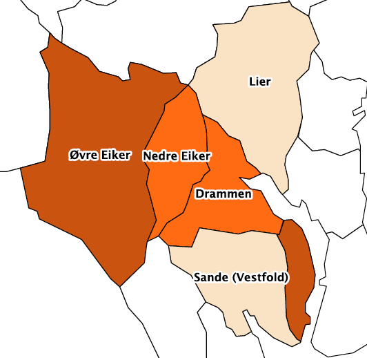 ALTERNATIV 3: ØVRE EIKER + DRAMMEN Legevaktdistriktet Drammen alt ansvar Øvre Eiker en satellittstasjon 2 KAD-plasser på Eikertun under helse/omsorg Utgangspunkt for ROS-analyse Dette er